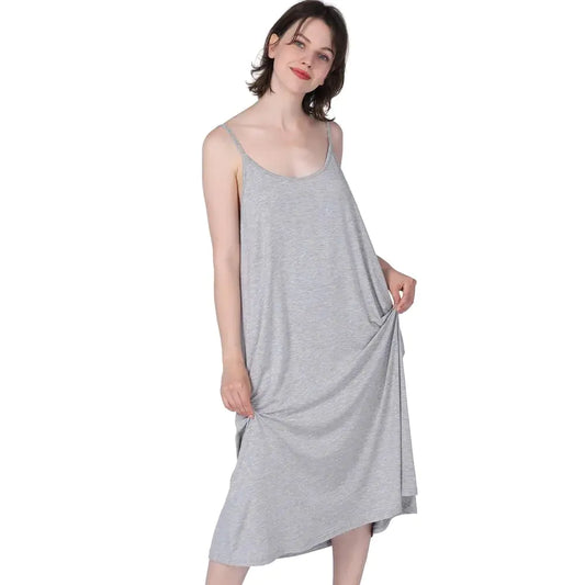 Women Nightgowns Summer Sleepwear Night Dresses 2XL-7XL Plus Size