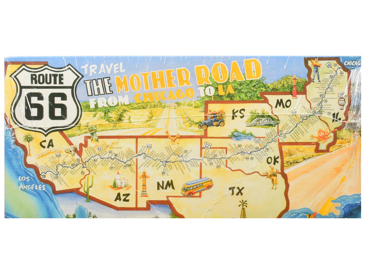Skill 3 Model Kit 1955 Chevrolet Bel Air Hardtop "Route 66" 1/25 Scale Model by Atlantis LuxuryLifeWay Online Store