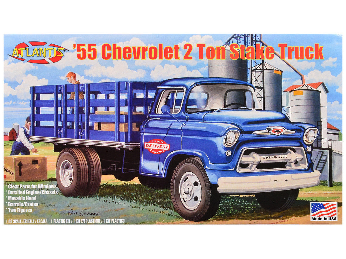 Skill 2 Model Kit 1955 Chevrolet 2-Ton Stake Truck 1/48 Scale Model by Atlantis LuxuryLifeWay Online Store