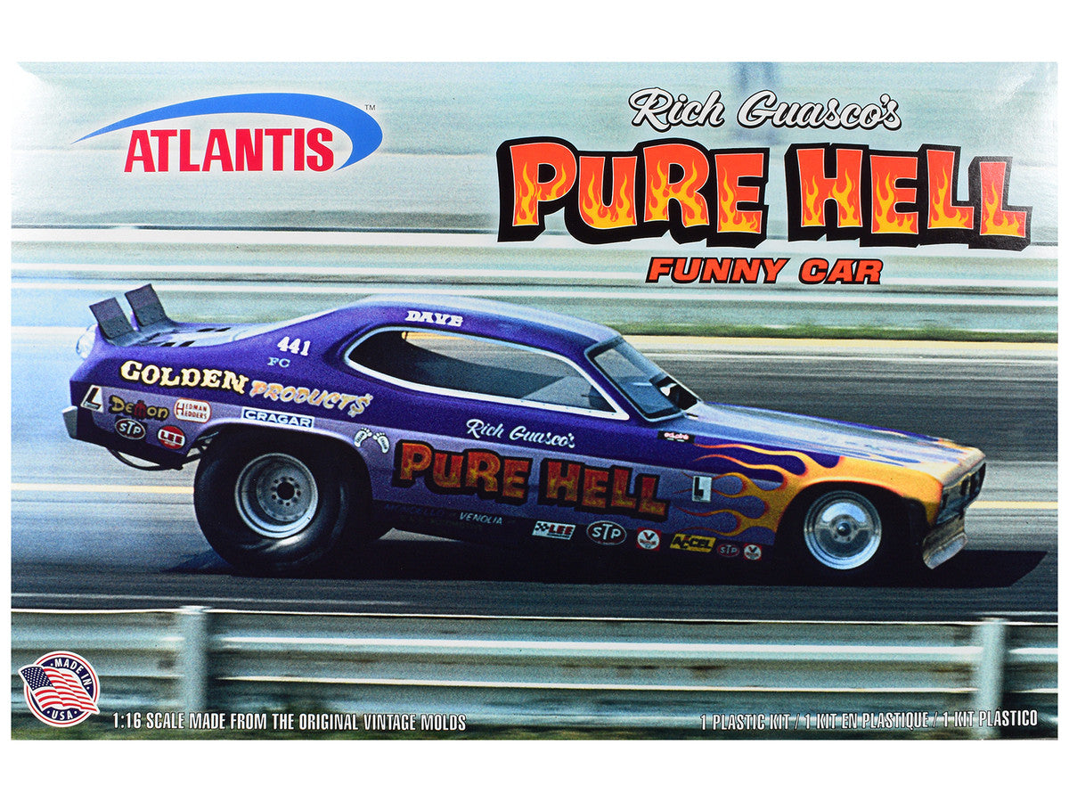 Skill 3 Model Kit Rich Guasco's "Pure Hell" Funny Car 1/16 Scale Model by Atlantis LuxuryLifeWay Online Store