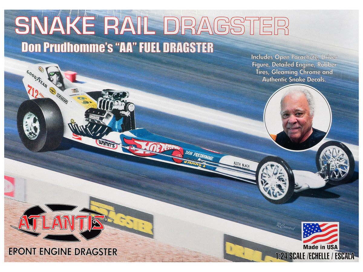 Skill 2 Model Kit Don the Snake Prudhomme's "AA" Fuel Front Engine Rail Dragste 1/24 Scale Model by Atlantis LuxuryLifeWay Online Store