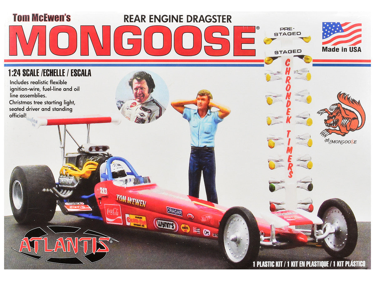 Skill 2 Model Kit Tom McEwen's "Mongoose" Rear Engine Dragster 1/24 Scale Model by Atlantis LuxuryLifeWay Online Store