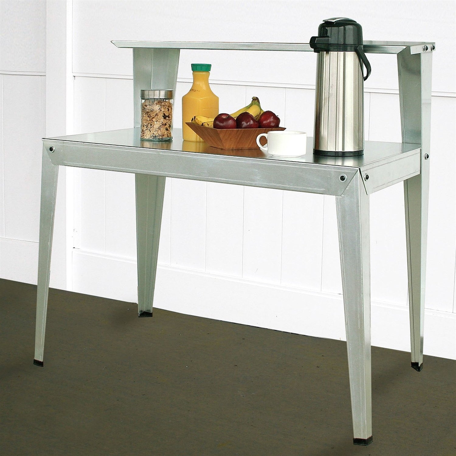 Galvanized Steel Potting Bench Garden Workstation Rack Table LuxuryLifeWay Online Store