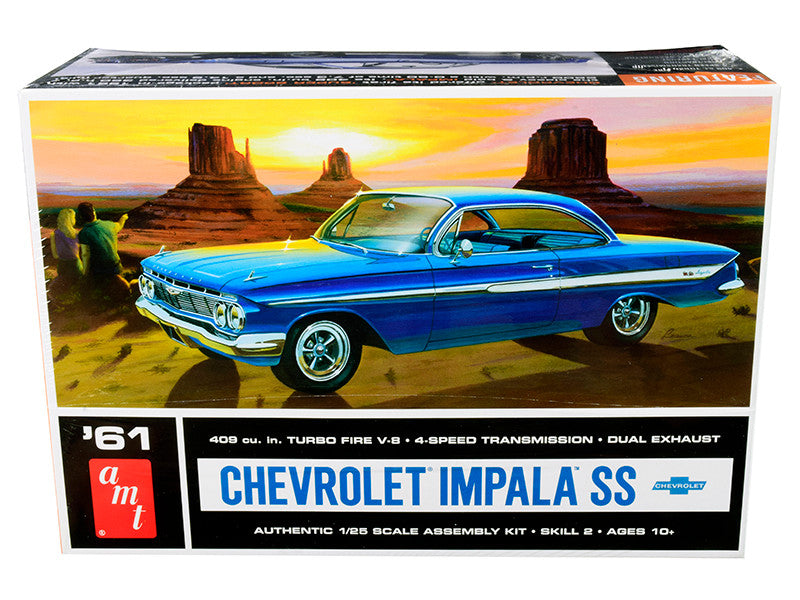 Skill 2 Model Kit 1961 Chevrolet Impala SS 1/25 Scale Model by AMT LuxuryLifeWay Online Store