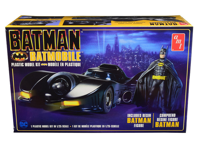Skill 2 Model Kit Batmobile with Resin Batman Figurine "Batman" (1989)  1/25 Scale Model by AMT LuxuryLifeWay Online Store