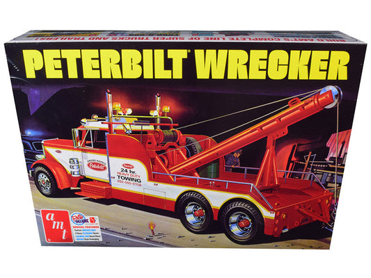 Skill 3 Model Kit Peterbilt Wrecker Tow Truck 1/25 Scale Model by AMT LuxuryLifeWay Online Store