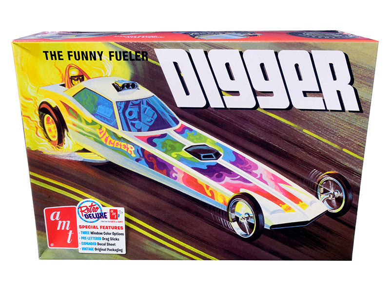 Skill 2 Model Kit Digger Dragster "The Funny Fueler" 1/25 Scale Model by AMT LuxuryLifeWay Online Store