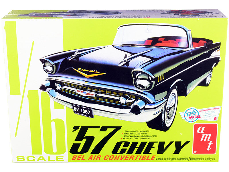 Skill 3 Model Kit 1957 Chevrolet Bel Air Convertible 2-in-1 Kit 1/16 Scale Model by AMT LuxuryLifeWay Online Store