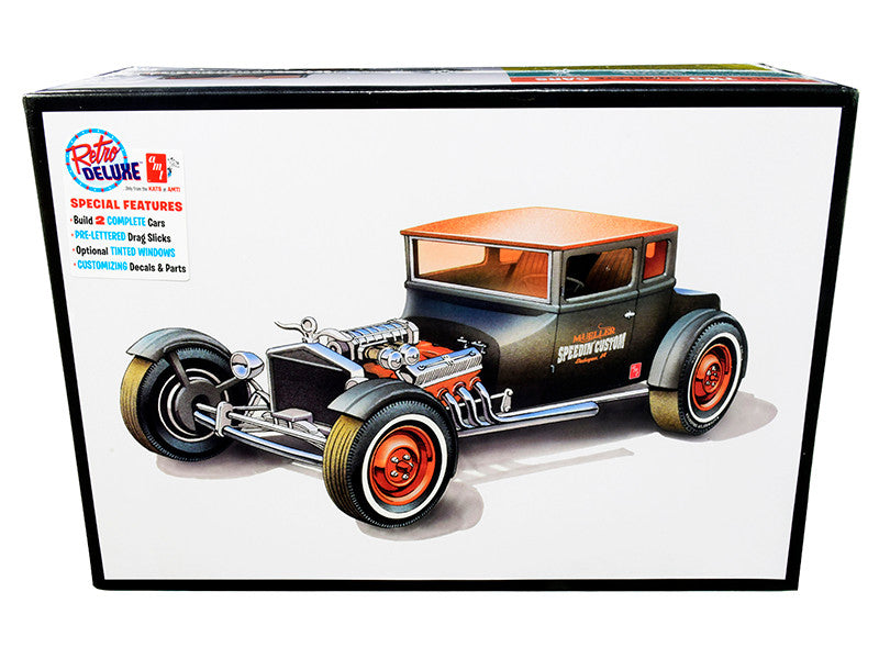 Skill 2 Model Kit 1925 Ford Model T "Chopped" Set of 2 pieces 1/25 Scale Model by AMT LuxuryLifeWay Online Store