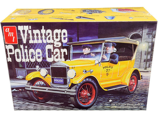 Skill 2 Model Kit 1927 Ford T Vintage Police Car 1/25 Scale Model by AMT LuxuryLifeWay Online Store