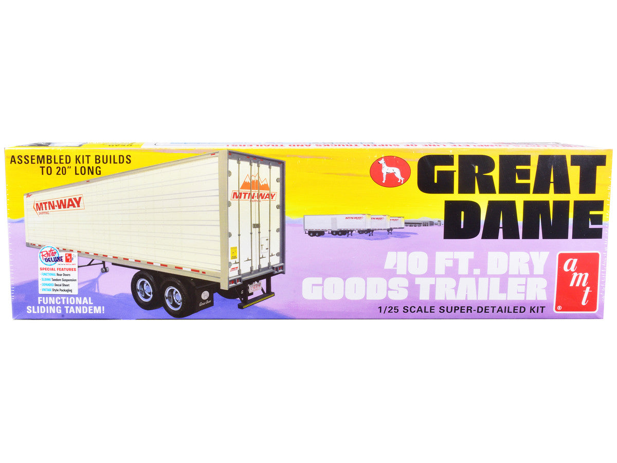 Skill 3 Model Kit Great Dane 40 Ft. Dry Goods Trailer 1/25 Scale Model by AMT LuxuryLifeWay Online Store