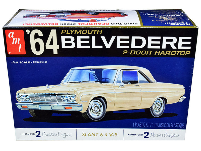 Skill 2 Model Kit 1964 Plymouth Belvedere Coupe Hardtop 1/25 Scale Model by AMT LuxuryLifeWay Online Store