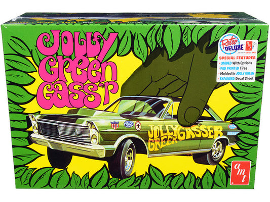 Skill 2 Model Kit 1965 Ford Galaxie "Jolly Green Gasser" 3-in-1 Kit 1/25 Scale Model by AMT LuxuryLifeWay Online Store