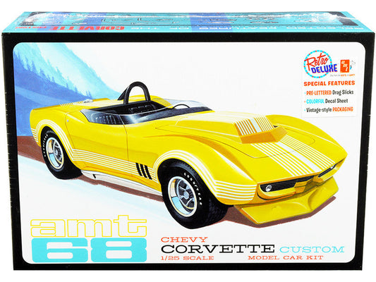 Skill 2 Model Kit 1968 Chevrolet Corvette Custom 1/25 Scale Model by AMT LuxuryLifeWay Online Store