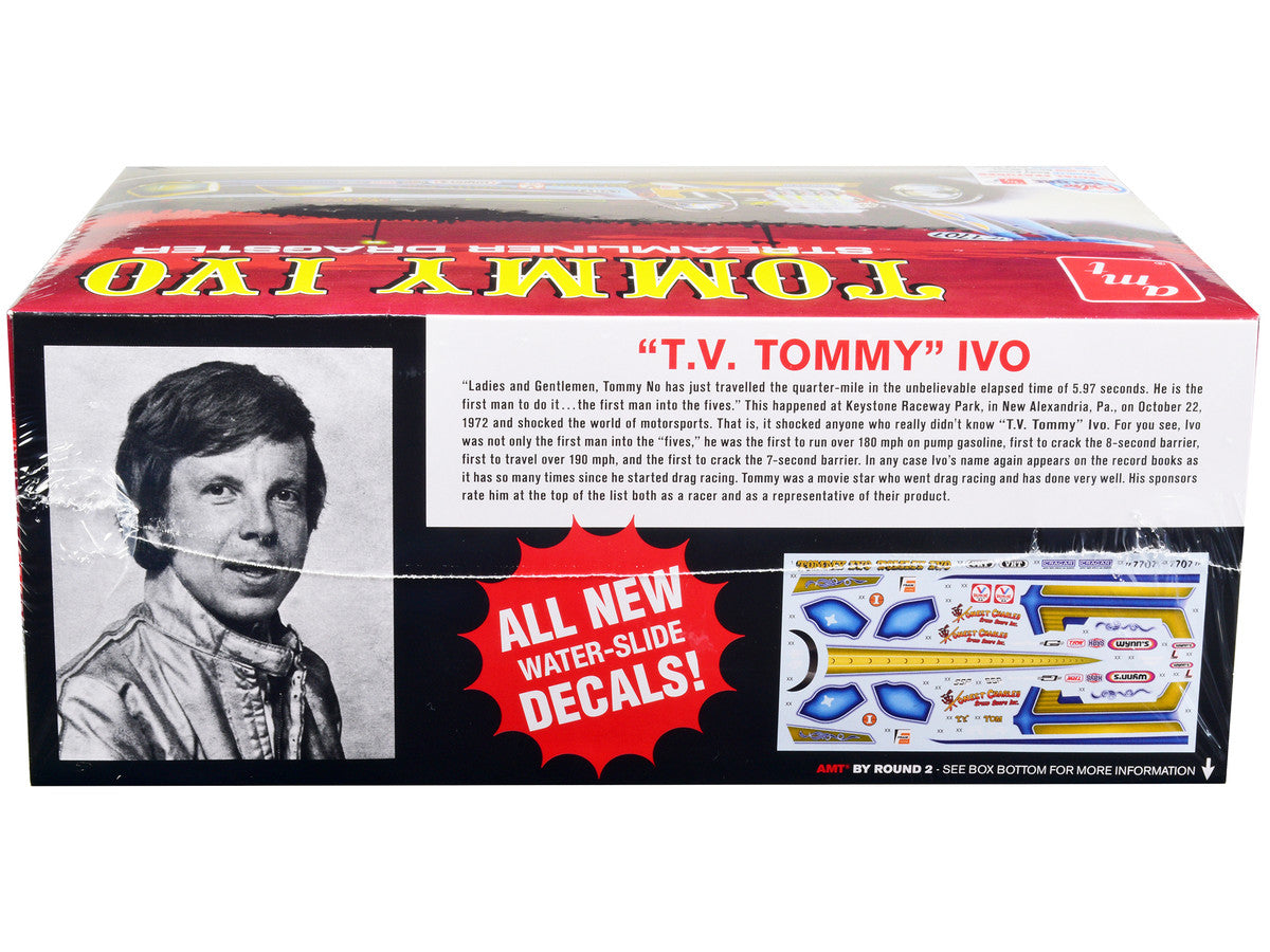 Skill 2 Model Kit Tommy Ivo Streamliner Dragster 1/25 Scale Model by AMT LuxuryLifeWay Online Store