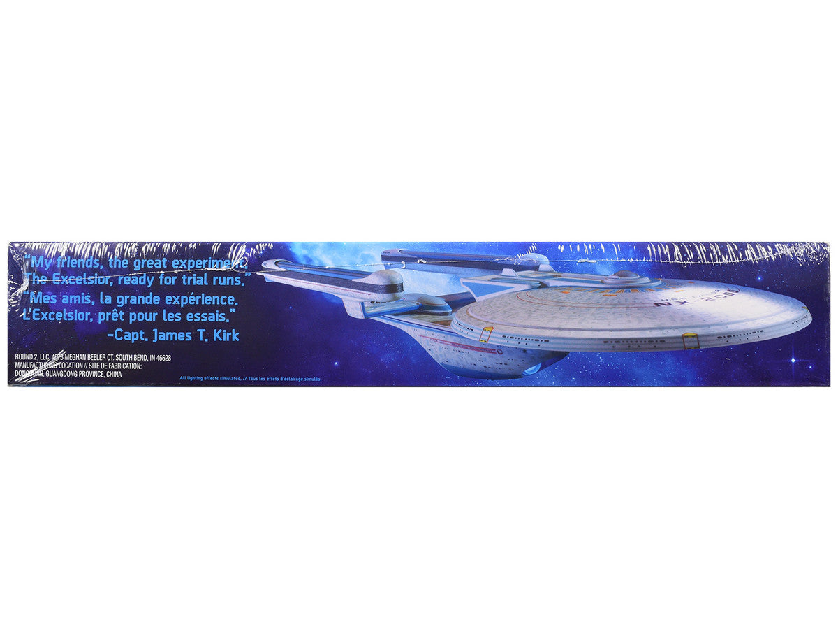 Skill 2 Model Kit U.S.S. Excelsior NX-2000 Space Ship "Star Trek III: The Search for Spock" (1984) Movie 1/1000 Scale Model by AMT LuxuryLifeWay Online Store