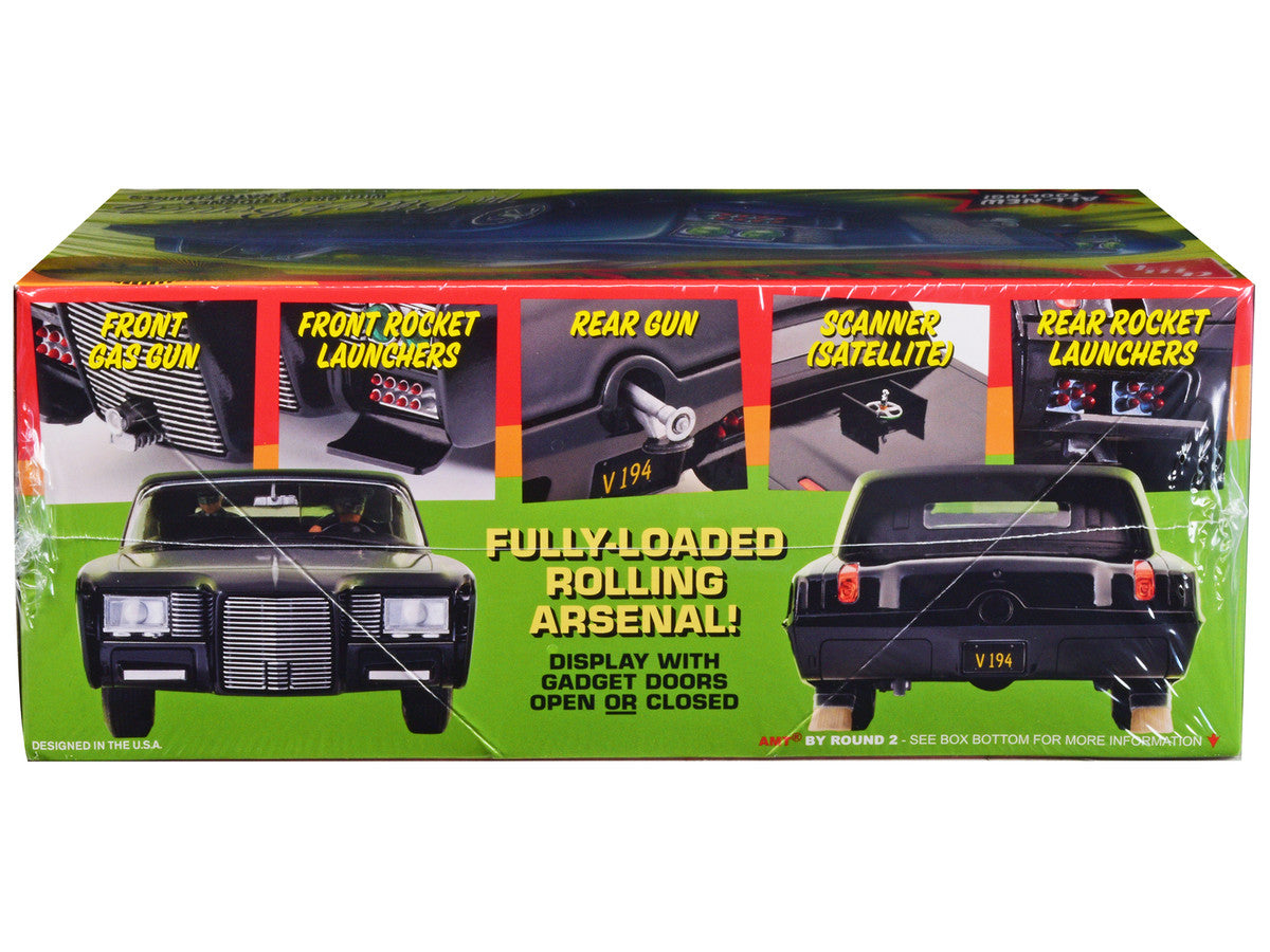 Skill 2 Model Kit Black Beauty "The Green Hornet" (1966–1967) TV Series with Green Hornet and Kato Figures 1/25 Scale Model by AMT LuxuryLifeWay Online Store