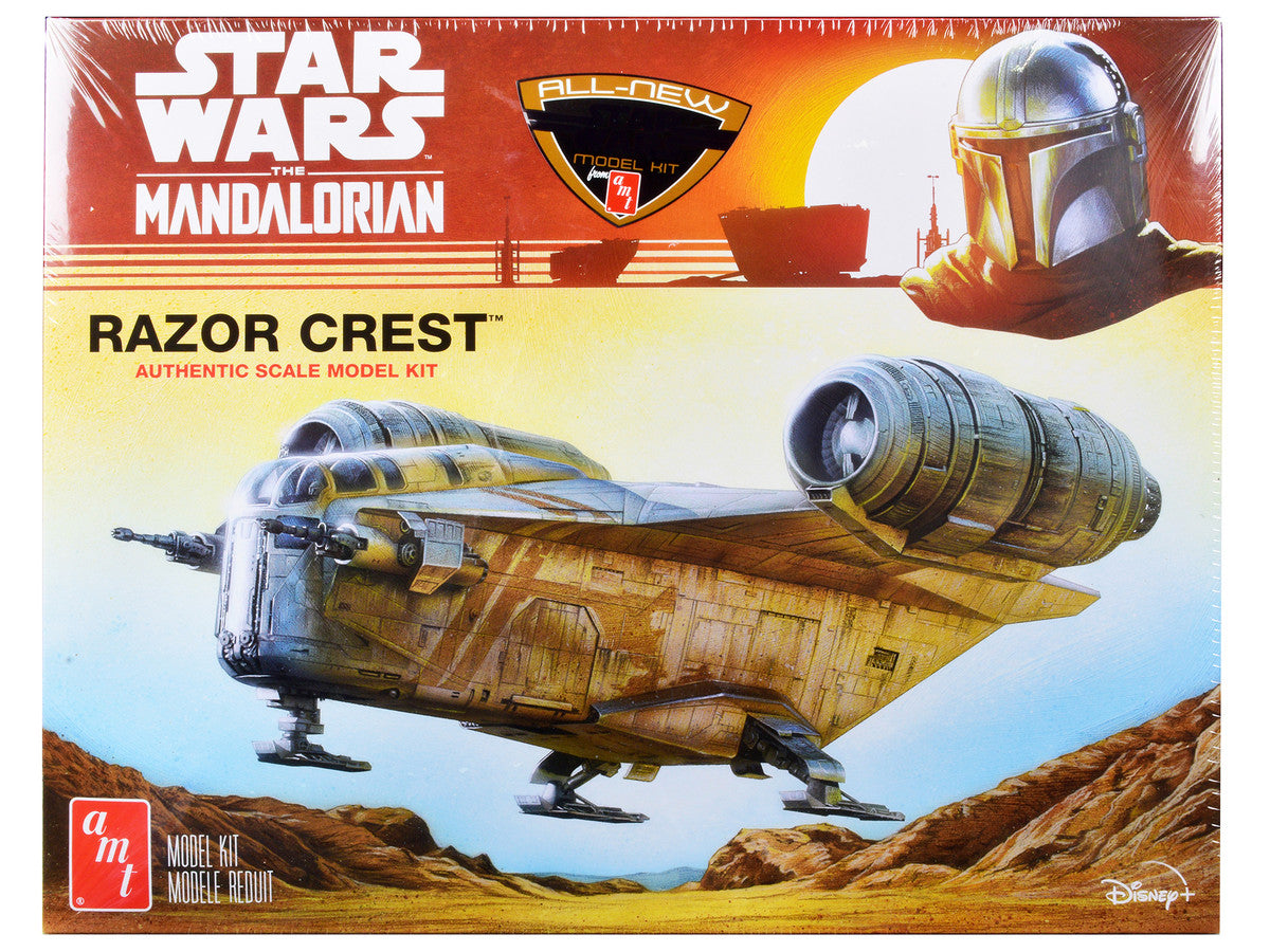 Skill 2 Model Kit Razor Crest Spaceship "Star Wars: The Mandalorian" 1/72 Scale Model by AMT LuxuryLifeWay Online Store