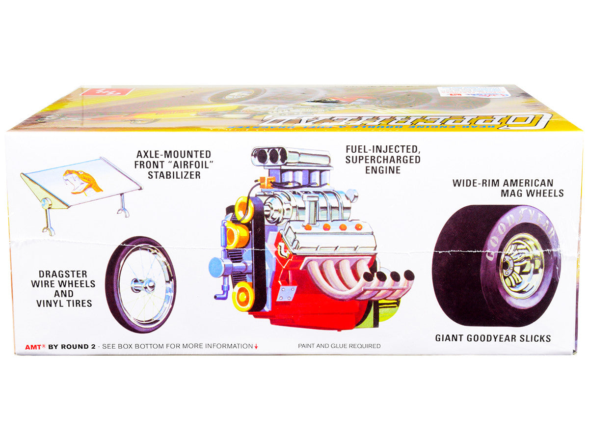 Skill 2 Model Kit 1934 Copperhead Rear-Engine Double A Fuel Dragster 1/25 Scale Model by AMT LuxuryLifeWay Online Store