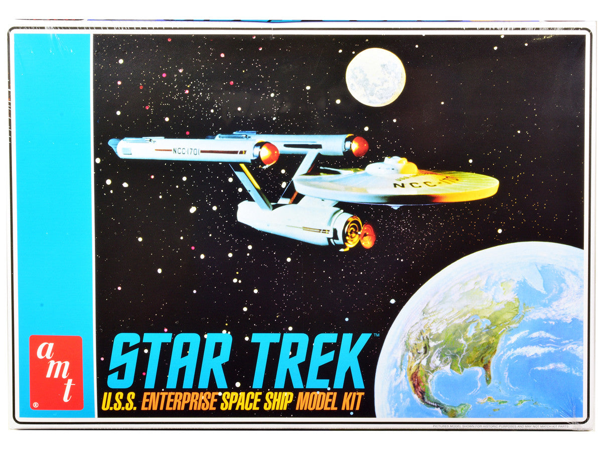 Skill 2 Model Kit U.S.S. Enterprise NCC-1701 Space Ship "Star Trek" 1/650 Scale Model by AMT LuxuryLifeWay Online Store