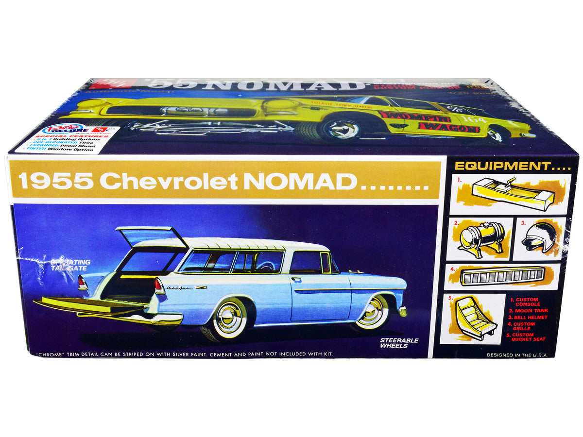 Skill 2 Model Kit 1955 Chevrolet Nomad 3-in-1 Kit "Trophy Series" 1/25 Scale Model by AMT LuxuryLifeWay Online Store
