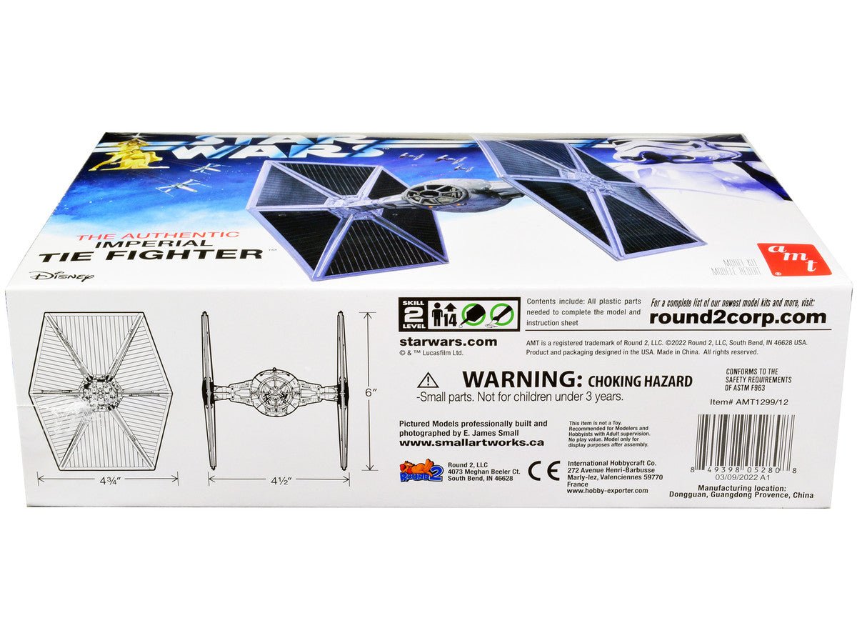 Skill 2 Model Kit Imperial Tie Fighter "Star Wars" (1977) Movie Model by AMT LuxuryLifeWay Online Store