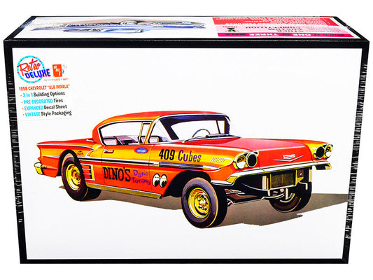 Skill 2 Model Kit 1958 Chevrolet Impala "Ala-Impala" 3-in-1 Kit 1/25 Scale Model by AMT LuxuryLifeWay Online Store