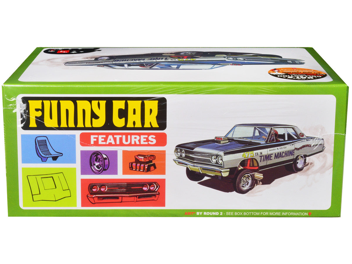 Skill 2 Model Kit 1965 Chevrolet Chevelle AWB Funny Car "Time Machine" 1/25 Scale Model by AMT LuxuryLifeWay Online Store