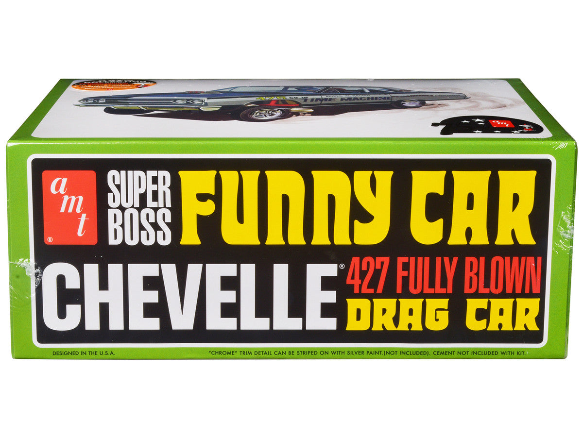 Skill 2 Model Kit 1965 Chevrolet Chevelle AWB Funny Car "Time Machine" 1/25 Scale Model by AMT LuxuryLifeWay Online Store