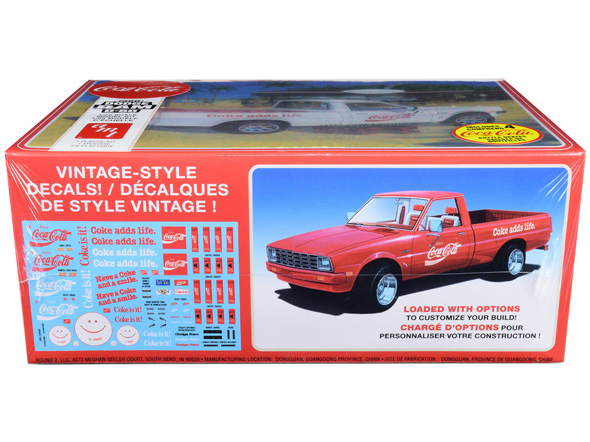 Skill 3 Model Kit 1980 Dodge Ram D-50 Pickup Truck "Coca-Cola" Four Bottle Crates 1/25 Scale Model by AMT LuxuryLifeWay Online Store