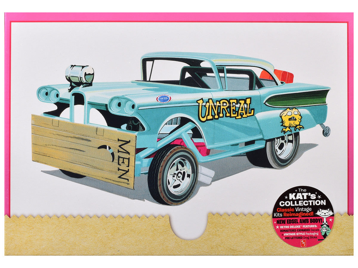 Skill 2 Model Kit of 1958 Edsel Funny Car "Unreal" 1/25 Scale Model by AMT LuxuryLifeWay Online Store