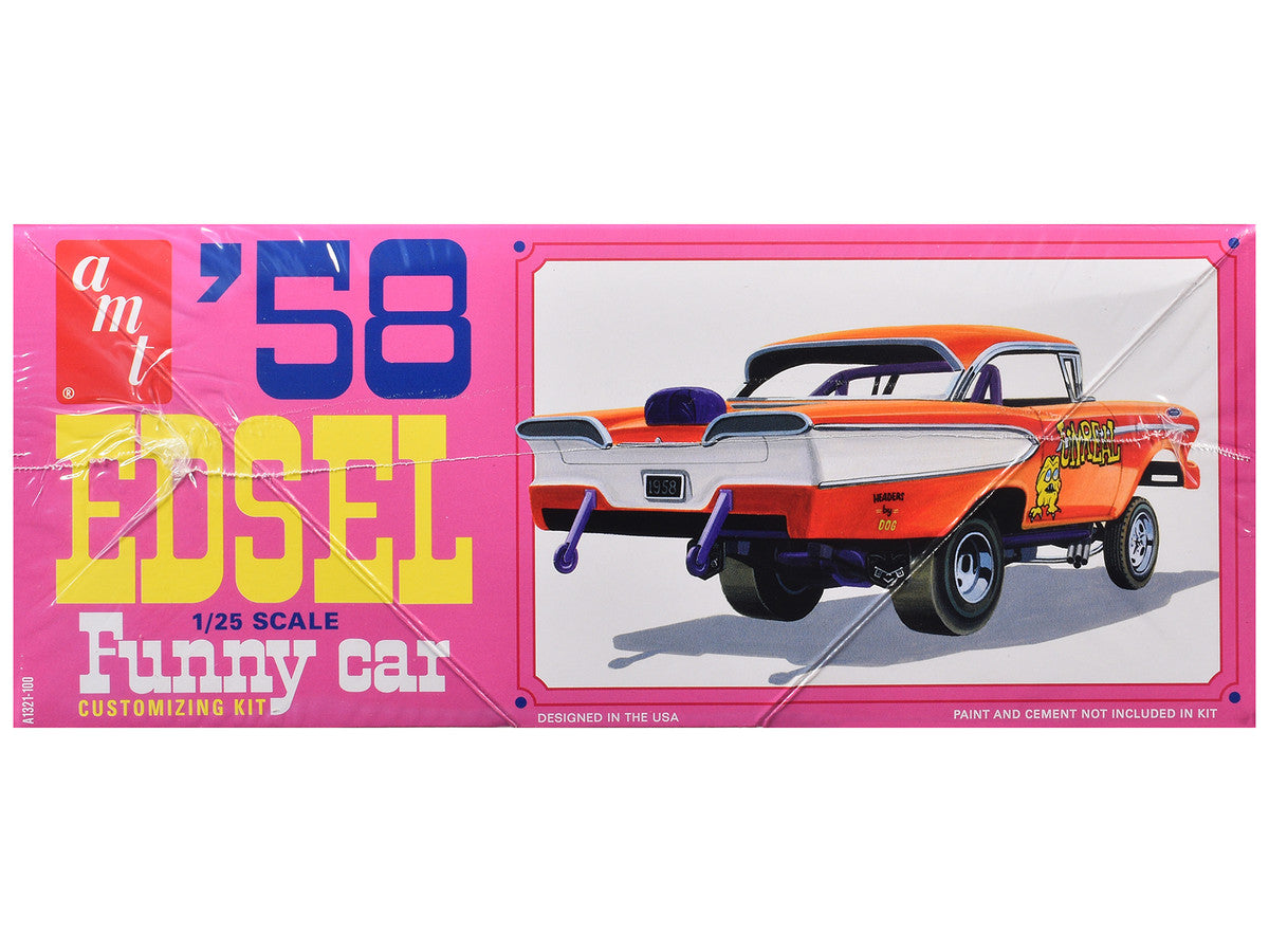 Skill 2 Model Kit of 1958 Edsel Funny Car "Unreal" 1/25 Scale Model by AMT LuxuryLifeWay Online Store
