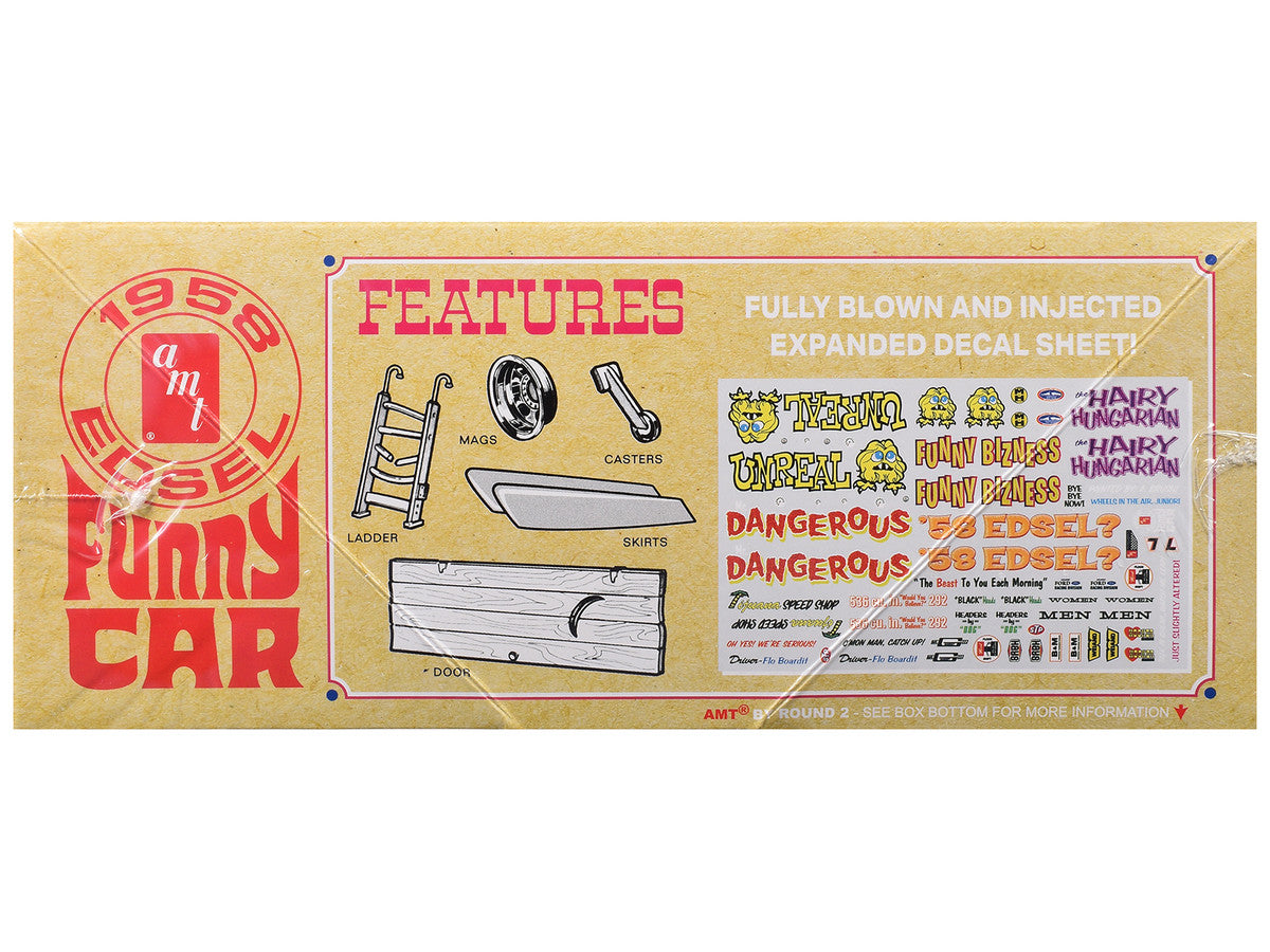 Skill 2 Model Kit of 1958 Edsel Funny Car "Unreal" 1/25 Scale Model by AMT LuxuryLifeWay Online Store