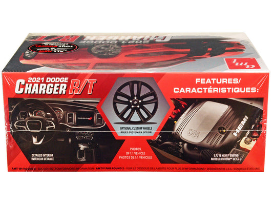Skill 2 Model Kit 2021 Dodge Charger R/T 1/25 Scale Model by AMT LuxuryLifeWay Online Store