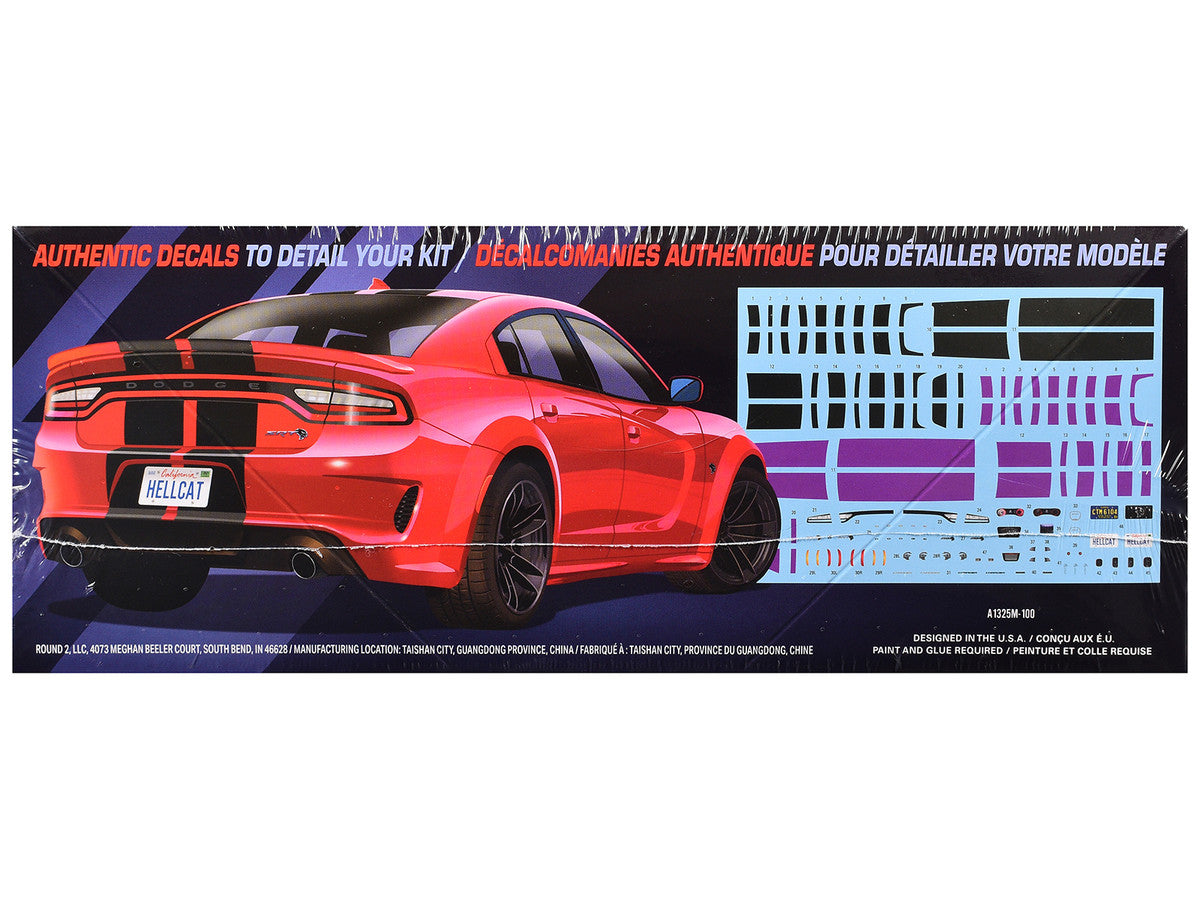 Skill 2 Model Kit 2021 Dodge Charger Hellcat Redeye Widebody 1/25 Scale Model by AMT LuxuryLifeWay Online Store