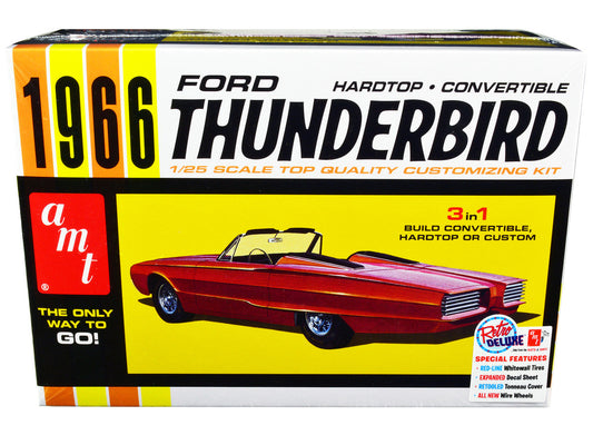 Skill 2 Model Kit 1966 Ford Thunderbird Hardtop/Convertible 3-in-1 Kit 1/25 Scale Model by AMT LuxuryLifeWay Online Store