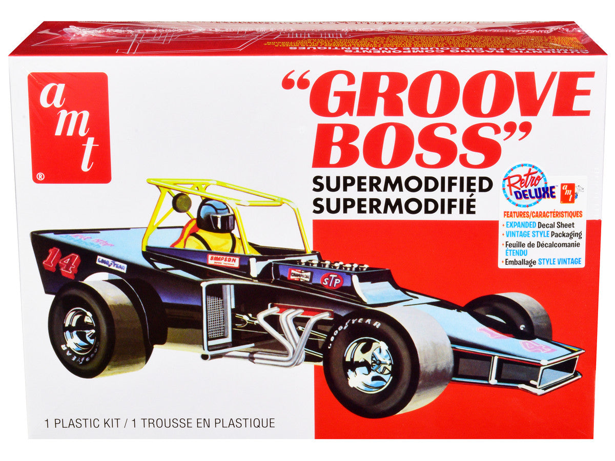 Skill 2 Model Kit "Groove Boss" Supermodified Racer 1/25 Scale Model by AMT LuxuryLifeWay Online Store