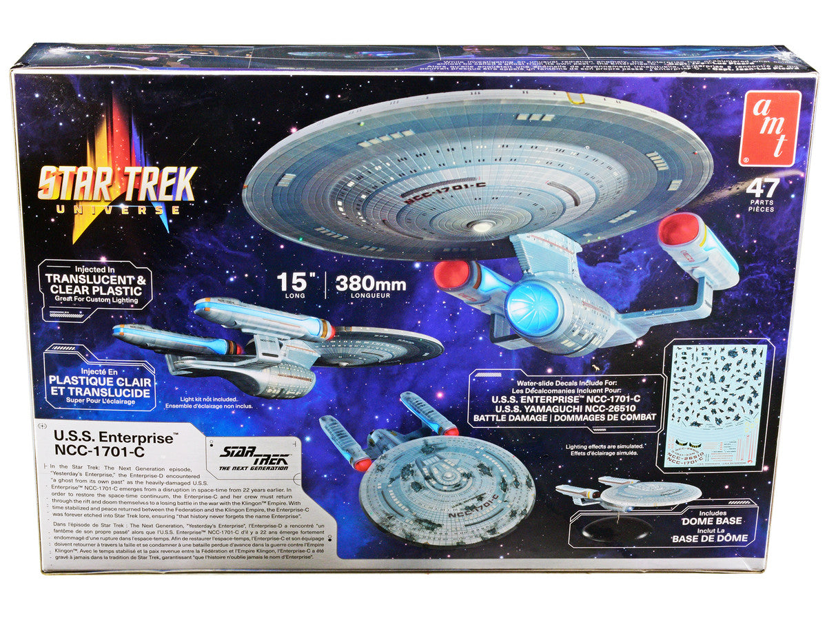 Skill 2 Model Kit U.S.S. Enterprise NCC-1701-C Space Ship "Star Trek: The Next Generation" (1987) TV Series 1/1400 Scale Model by AMT LuxuryLifeWay Online Store