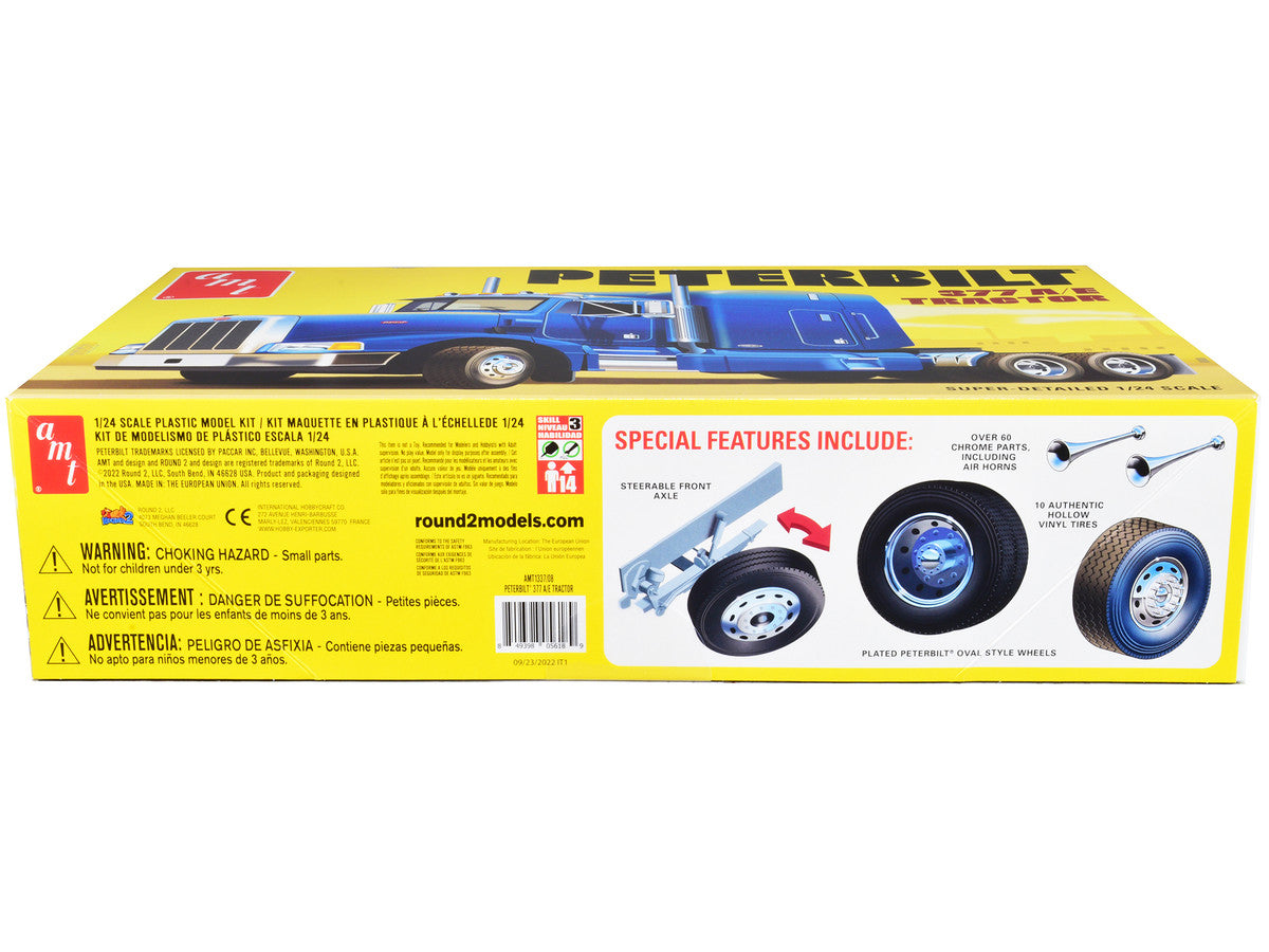 Skill 3 Model Kit Peterbilt 377 A/E Truck Tractor 1/24 Scale Model by AMT LuxuryLifeWay Online Store