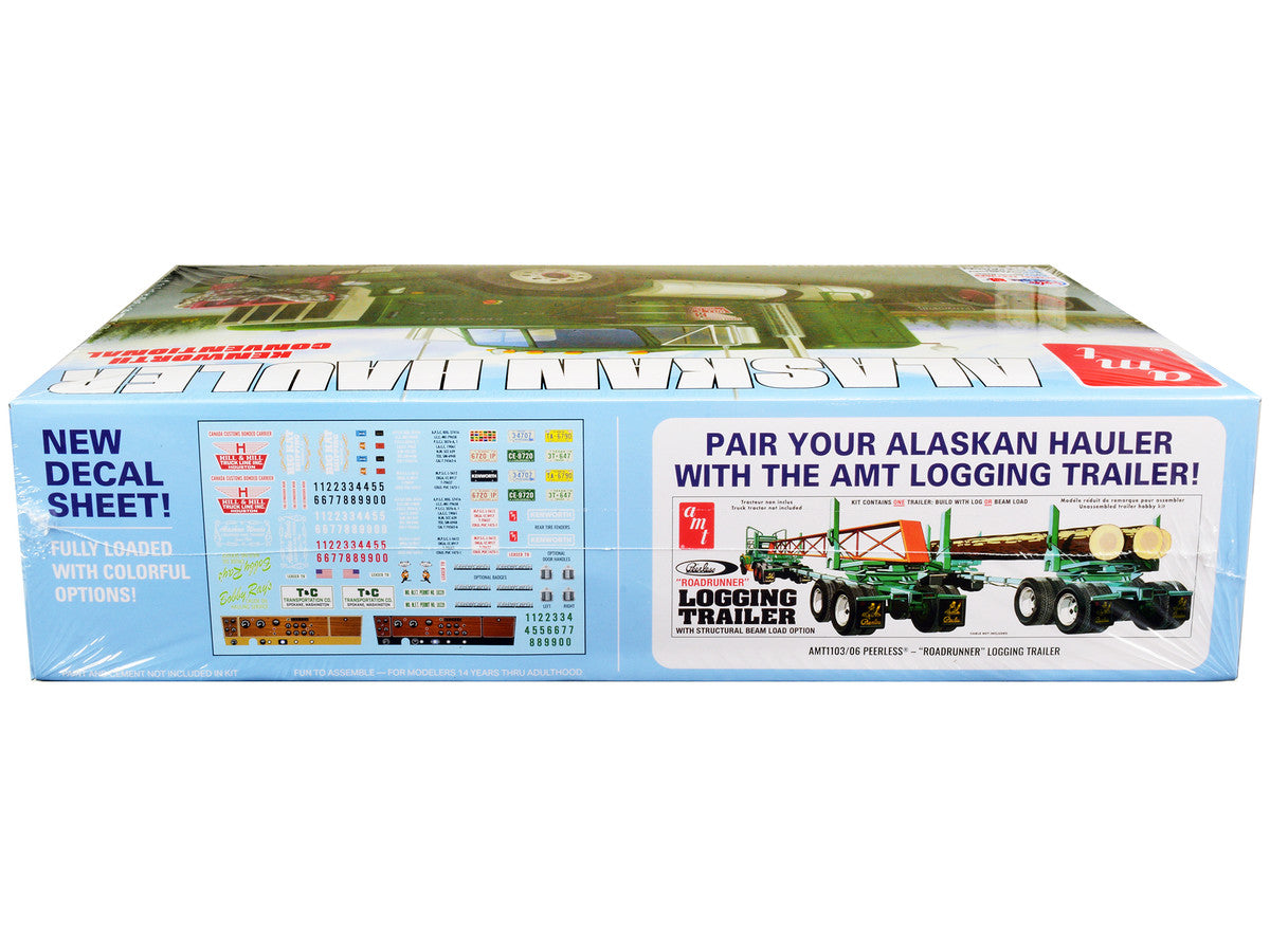 Skill 3 Model Kit Kenworth Conventional Tractor "Alaskan Hauler" 1/25 Scale Model by AMT LuxuryLifeWay Online Store