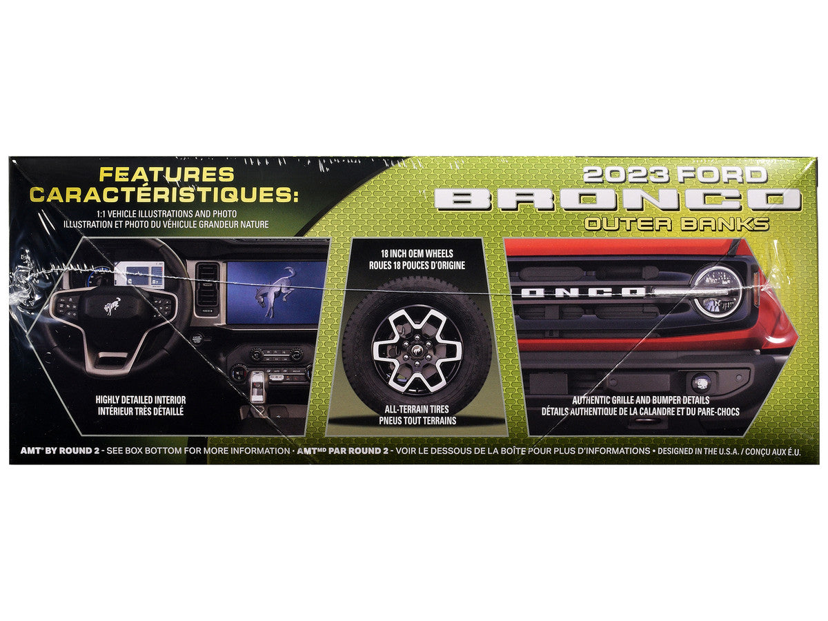 Skill 2 Model Kit 2023 Ford Bronco Outer Banks 1/25 Scale Model by AMT LuxuryLifeWay Online Store