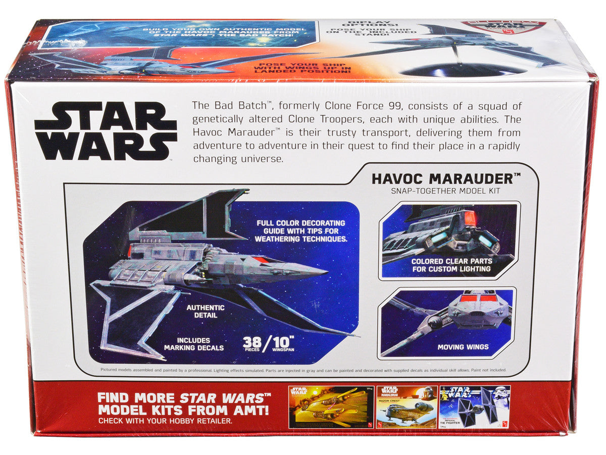 Skill 2 Model Kit Havoc Marauder Space Ship "Star Wars: The Bad Batch" (2021-Current) TV Series 1/144 Scale Model by AMT LuxuryLifeWay Online Store