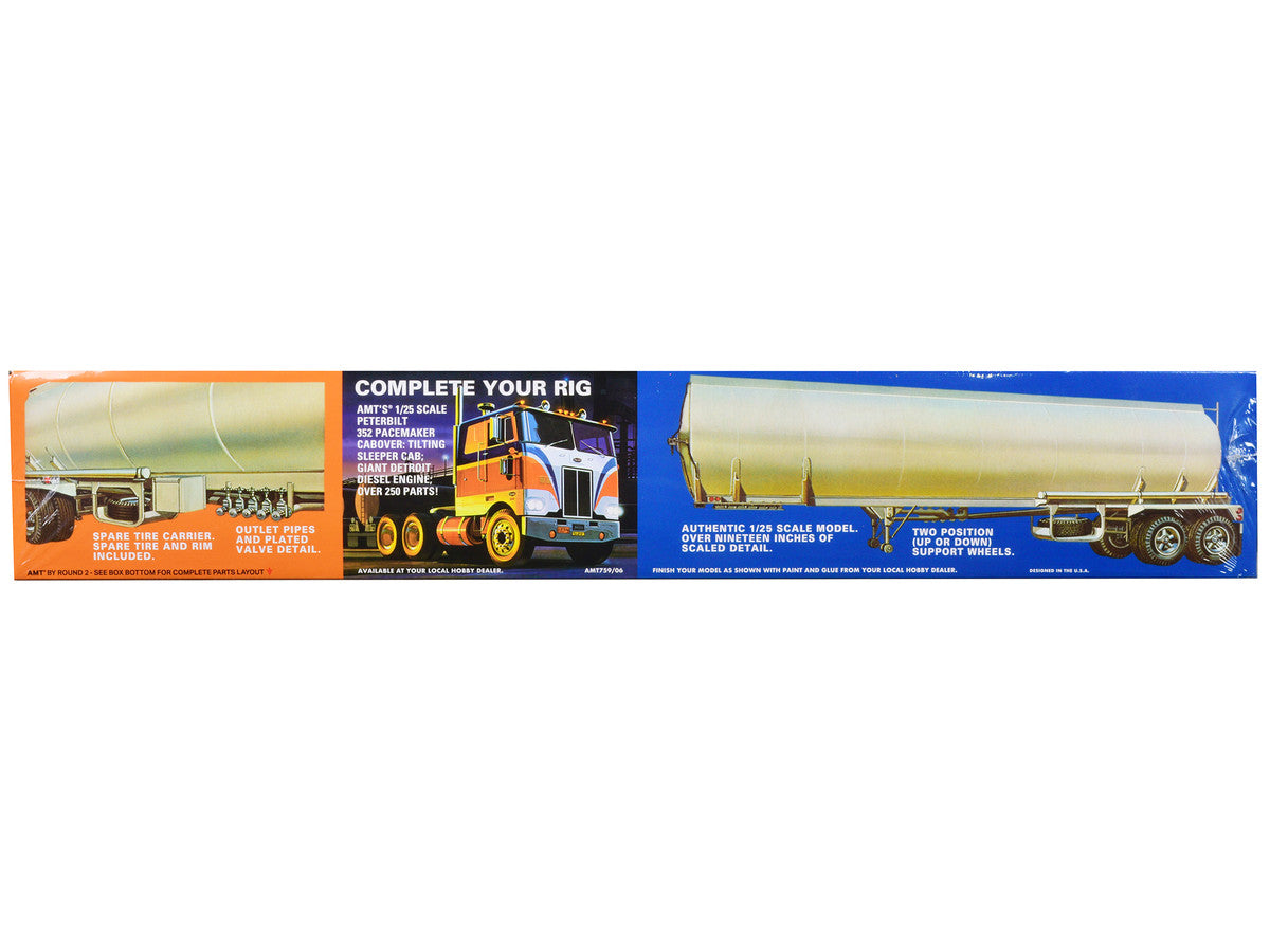 Skill 3 Model Kit Fruehauf Tanker Trailer "Gulf Oil" 1/25 Scale Model by AMT LuxuryLifeWay Online Store