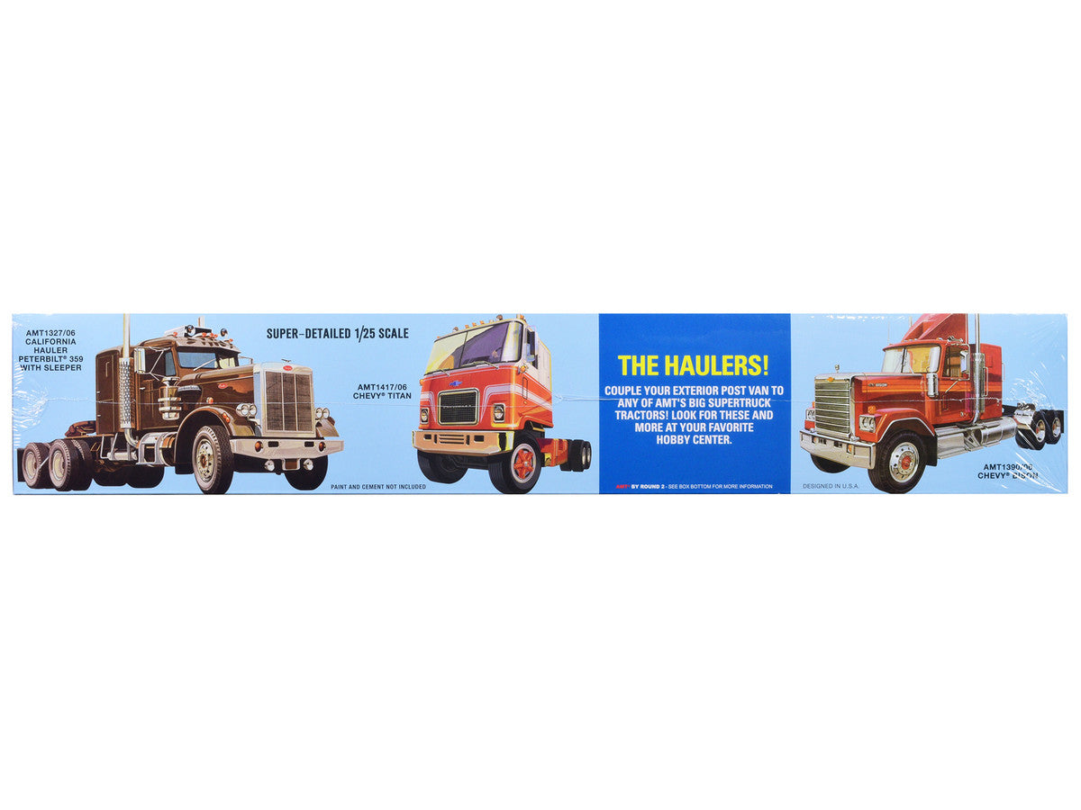 Skill 3 Model Kit Fruehauf Forty Foot Exterior Post Van Trailer "Dohrn Transfer Co." 1/25 Scale Model by AMT LuxuryLifeWay Online Store
