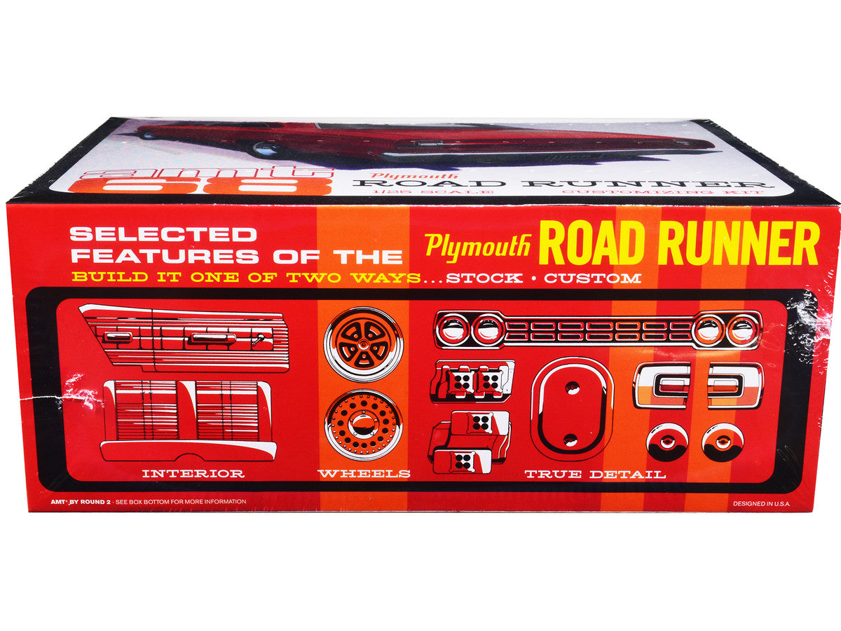 Skill 2 Model Kit 1968 Plymouth Road Runner 1/25 Scale Model by AMT LuxuryLifeWay Online Store