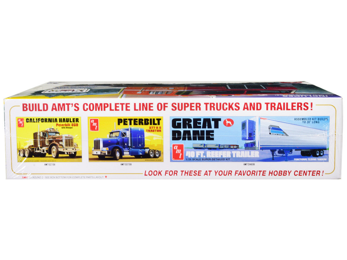 Skill 3 Model Kit Peterbilt 352 Pacemaker Cabover Tractor "Coors" 1/25 Scale Model by AMT LuxuryLifeWay Online Store