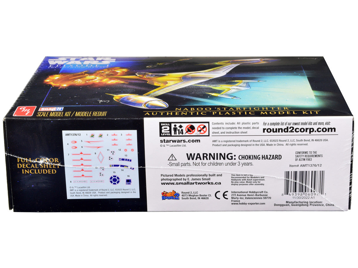Skill 2 Model Kit Naboo Starfighter Spaceship "Star Wars: Episode I - The Phantom Menace" (1999) Movie 1/48 Scale Model by AMT LuxuryLifeWay Online Store