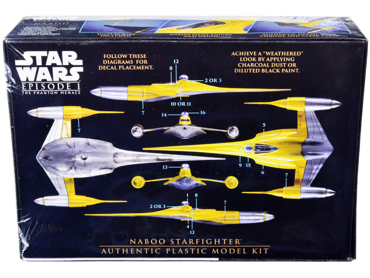 Skill 2 Model Kit Naboo Starfighter Spaceship "Star Wars: Episode I - The Phantom Menace" (1999) Movie 1/48 Scale Model by AMT LuxuryLifeWay Online Store