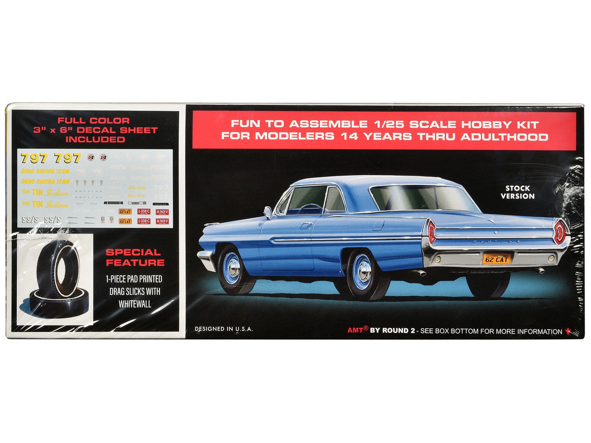 Skill 2 Model Kit 1962 Pontiac Catalina Super Stock 3-in-1 Kit 1/25 Scale Model by AMT LuxuryLifeWay Online Store