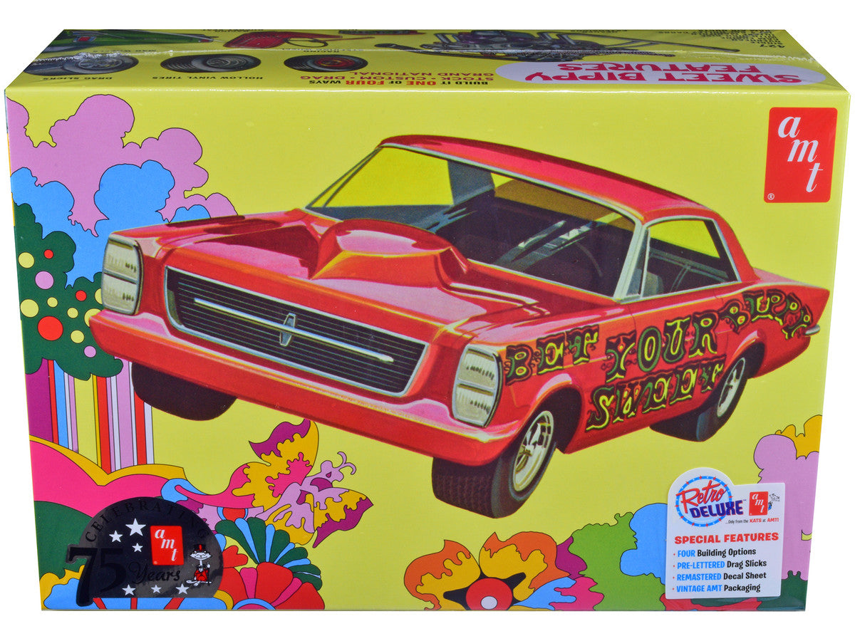 Skill 2 Model Kit 1966 Ford Galaxie 500 Hardtop "Sweet Bippy" 4-in-1 Kit 1/25 Scale Model by AMT LuxuryLifeWay Online Store